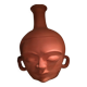 Unique ceramic piece by Jean Marais