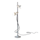 Mid Century Modern White Metal Floor Lamp by Elio Martinelli, 1970s