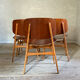 Danish vintage chairs by Borge Mogensen in teak.