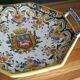Rouen earthenware serving dish with handles in very good condition