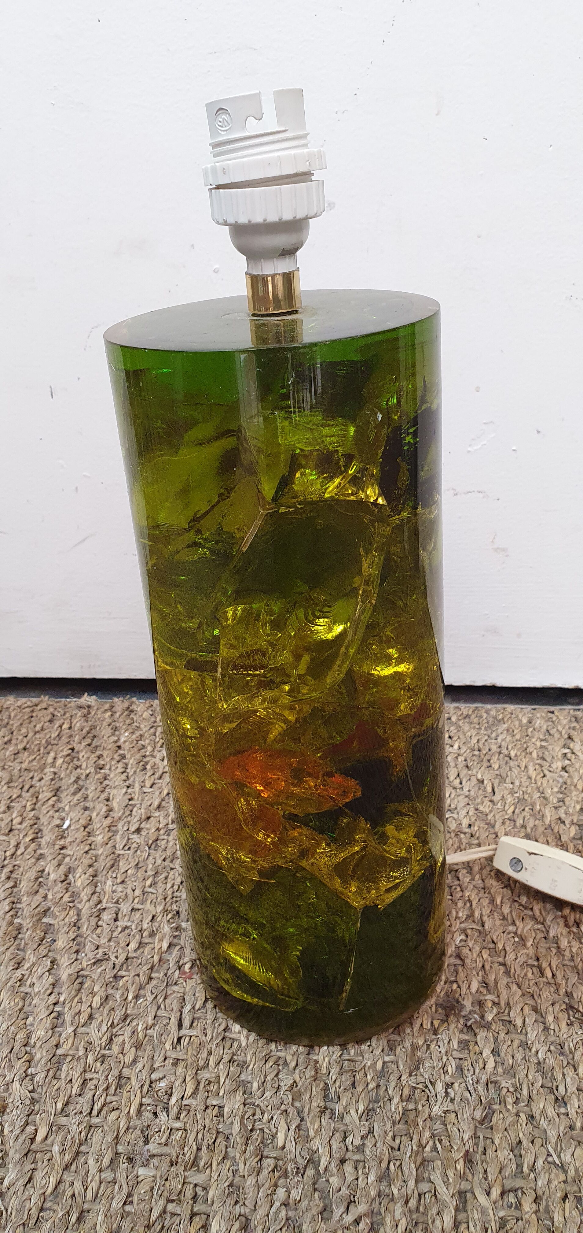 Fractal resin lamp of marie-claude de fouguière 1970