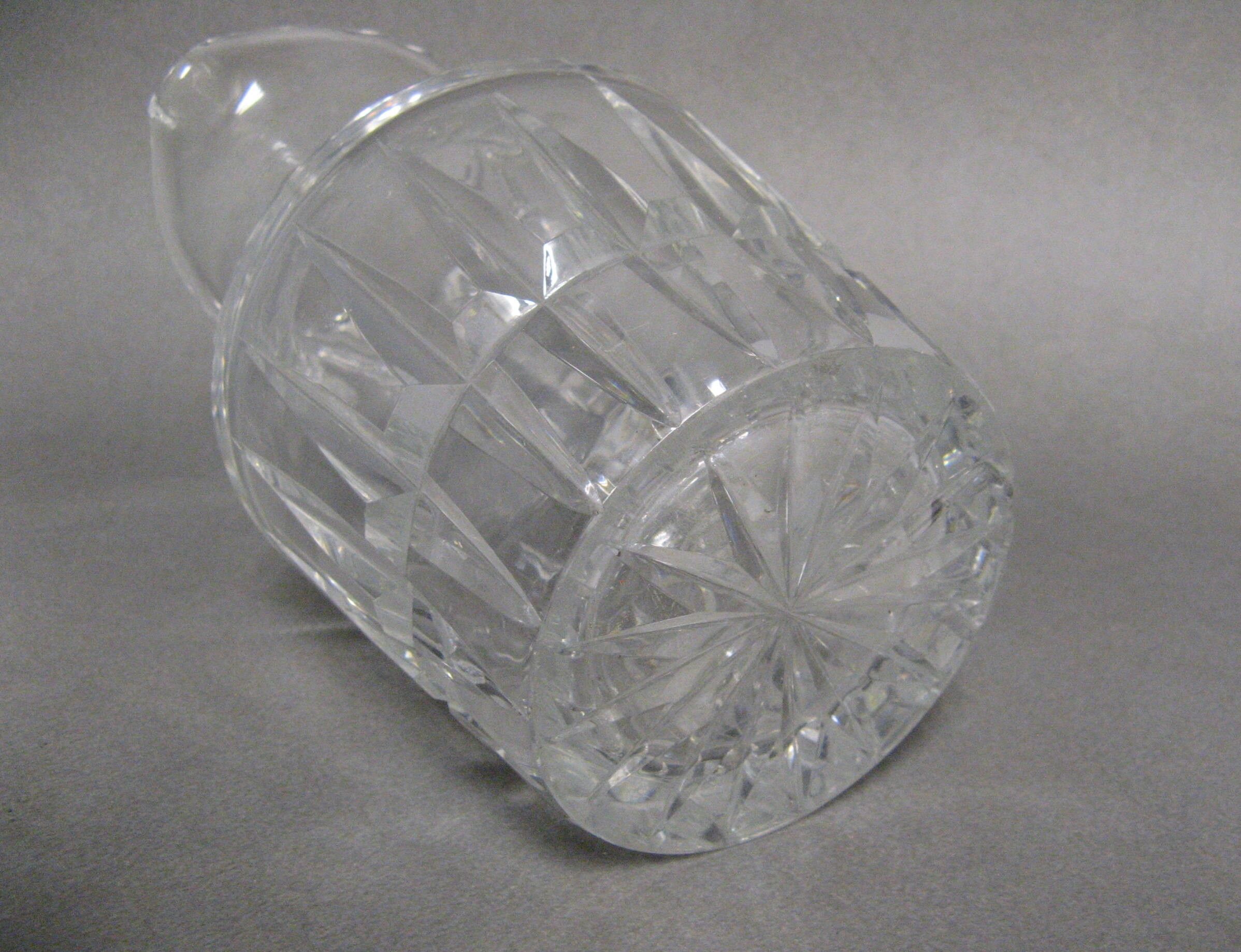 Old crystal pitcher. Baccarat, St Louis, Daum
