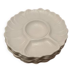 Suite de 6 Assiettes - compartiments