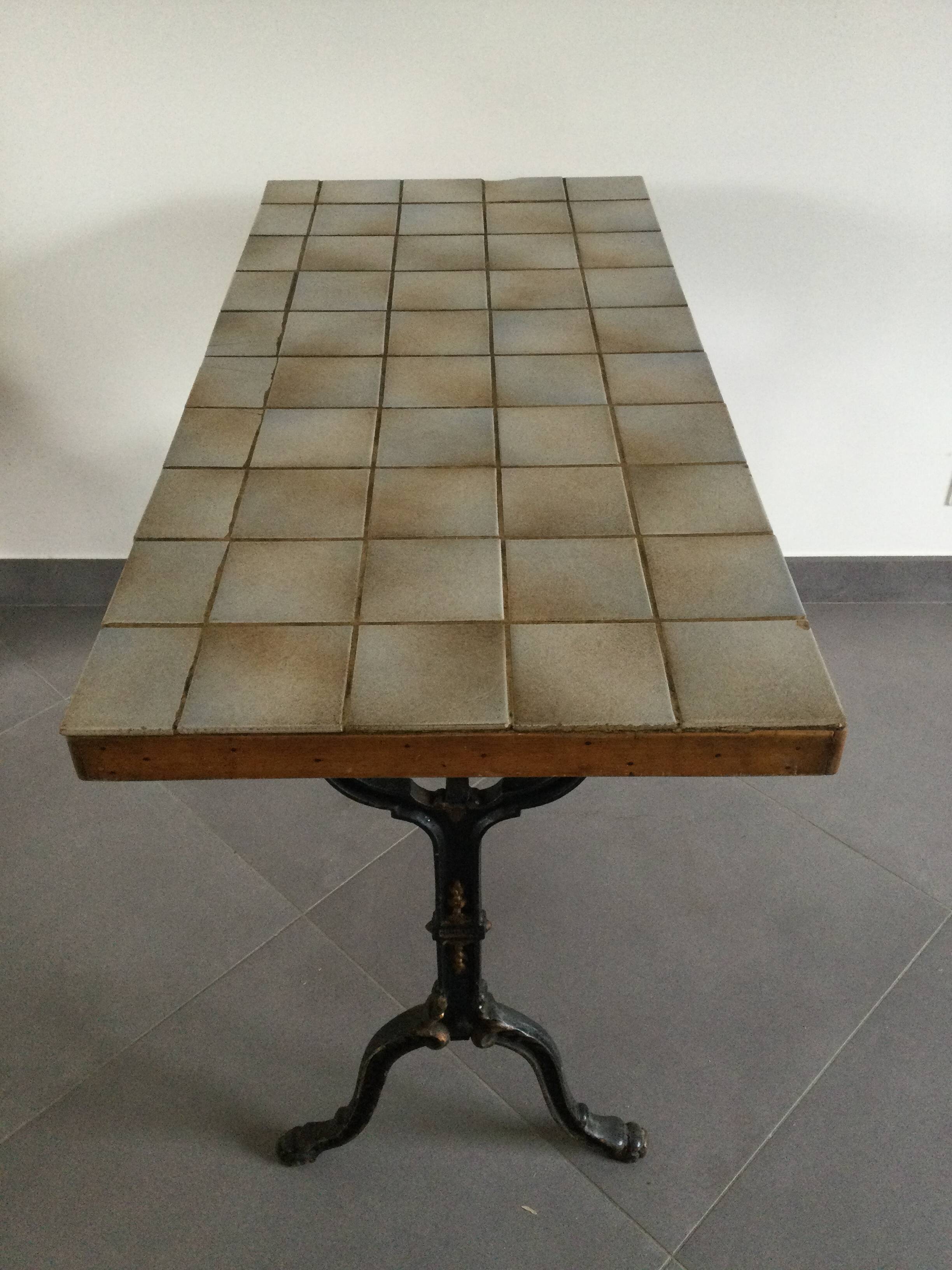 Wrought iron bistro table