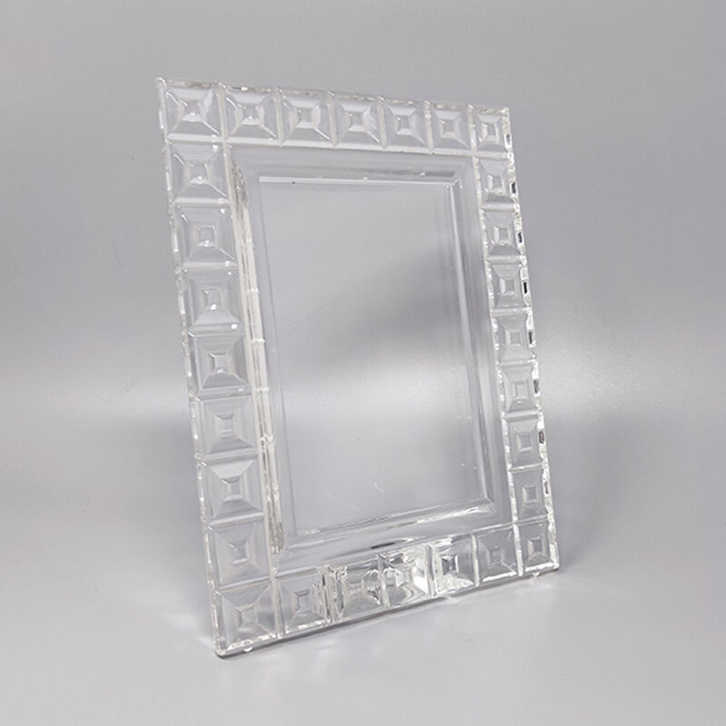 1960s crystal photo frame by rosenthal, made in germany