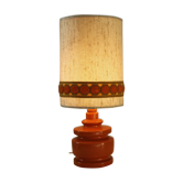 Lampe de table chevet vintage orange
