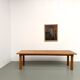 XL brutalist dining table in solid oak