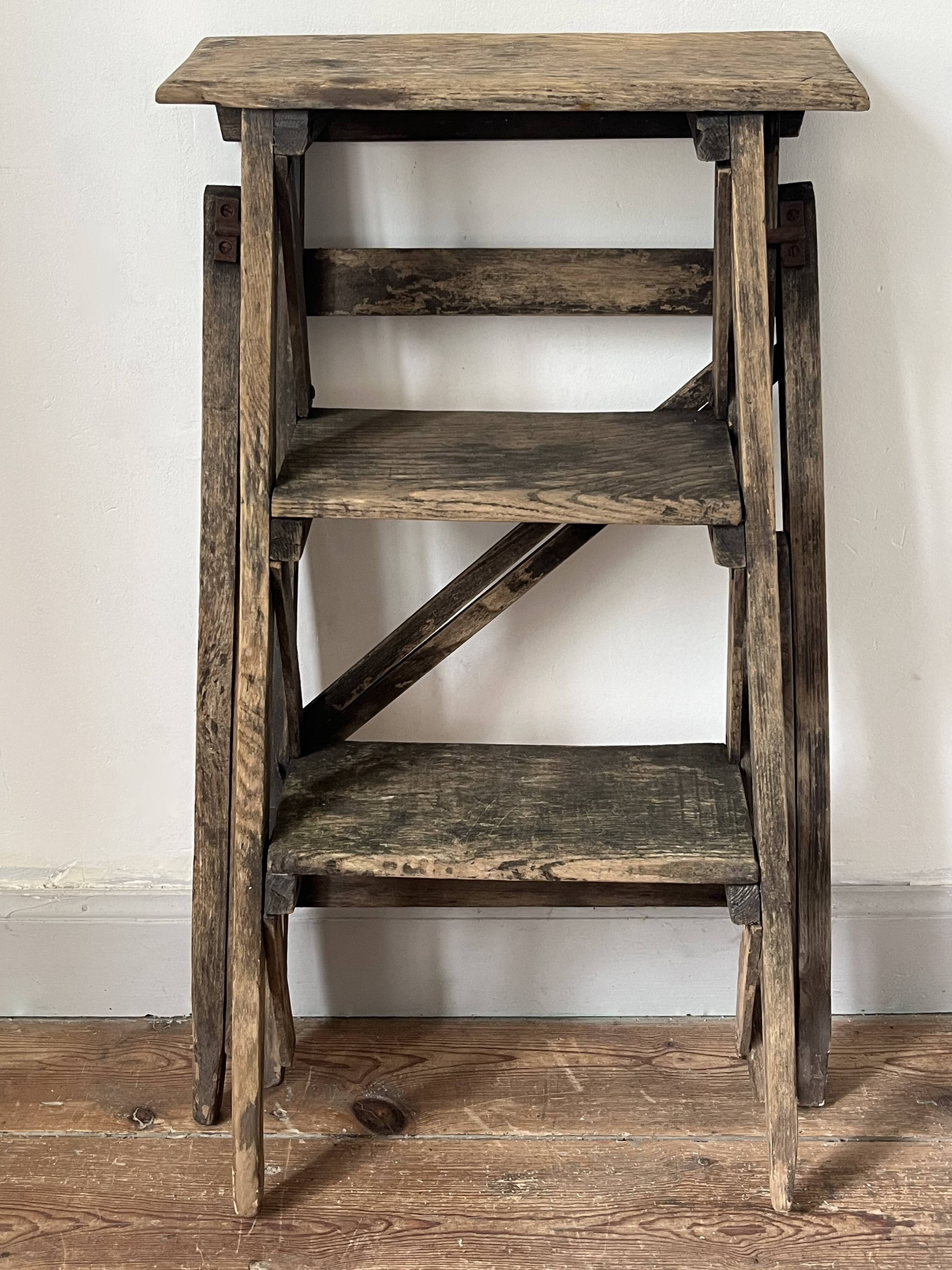 Old step ladder, decoration