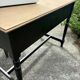 Wood and black desk