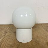 Vintage White Porcelain Wall Light, 1970s