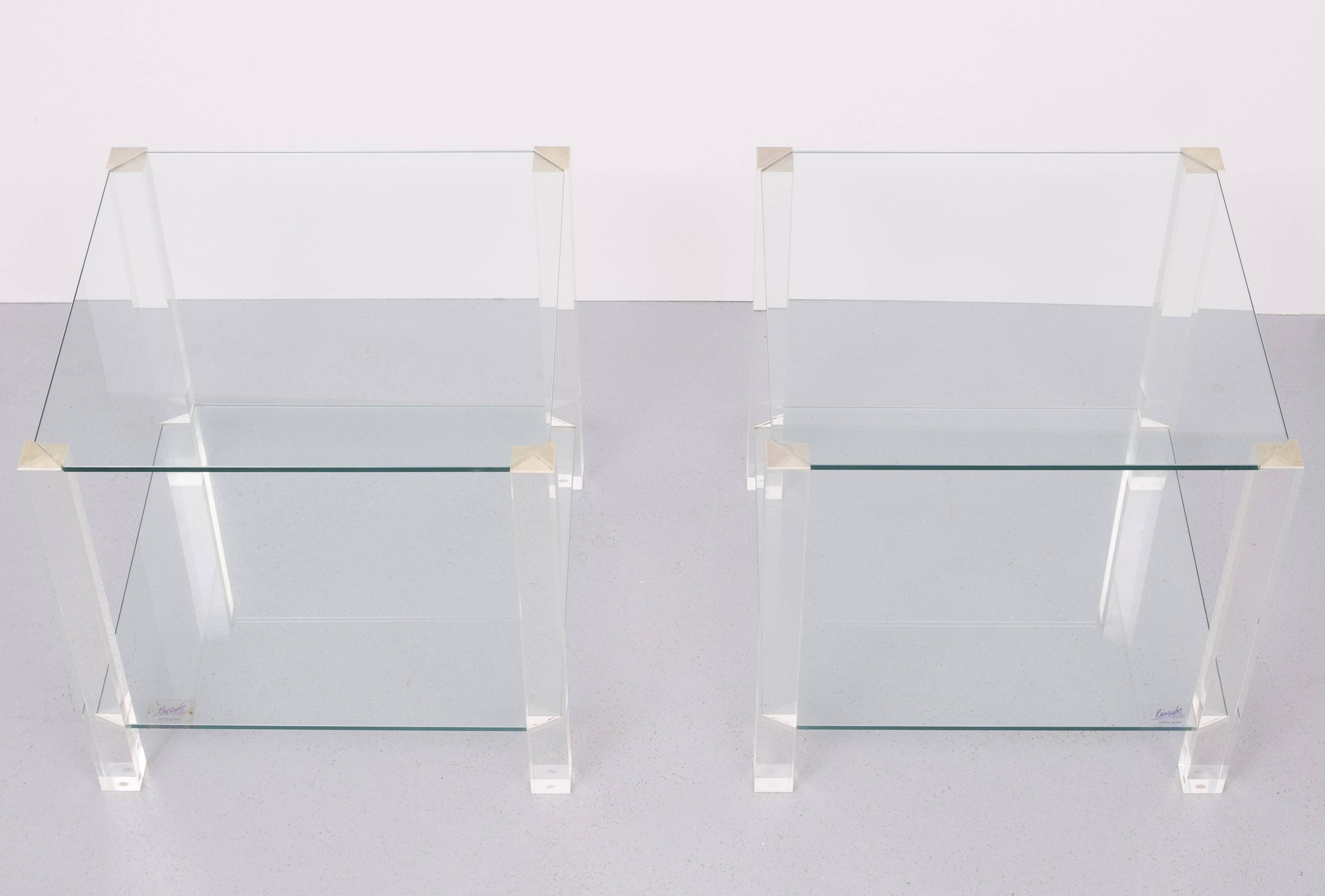 Raventos set tables d'appoint années 1980 Italie