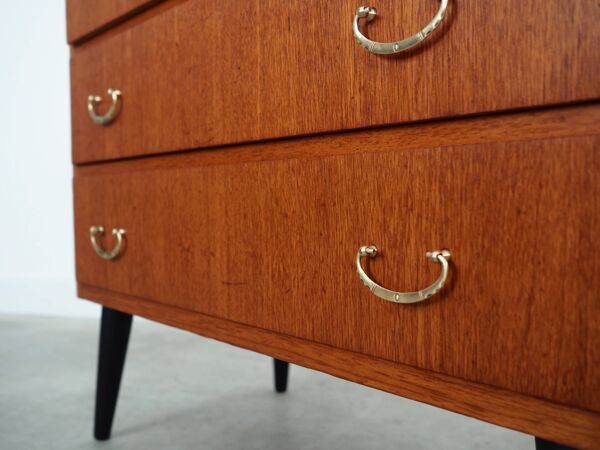 Commode en teck, design suédois, années 1970, fabriquée en Suède