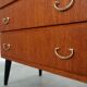 Commode en teck, design suédois, années 1970, fabriquée en Suède
