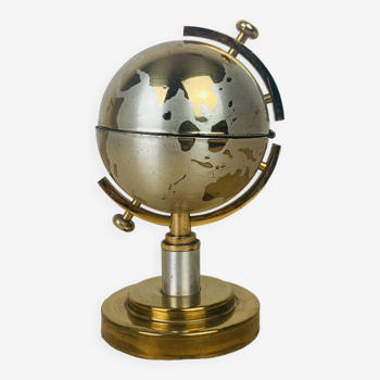 Briquet globe terrestre laiton vintage