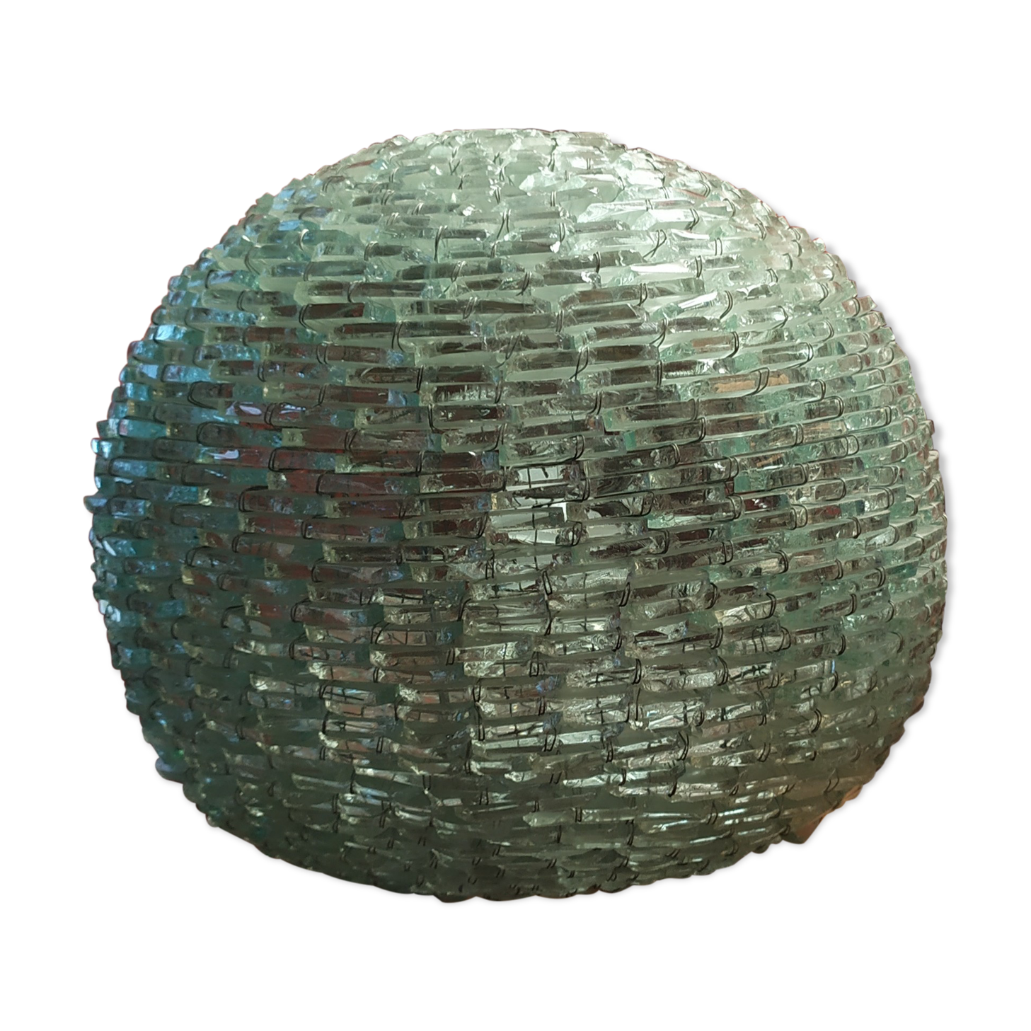 Vintage glass ball lamp