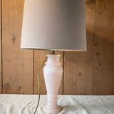 Vintage 1960 lamp in pink alabaster