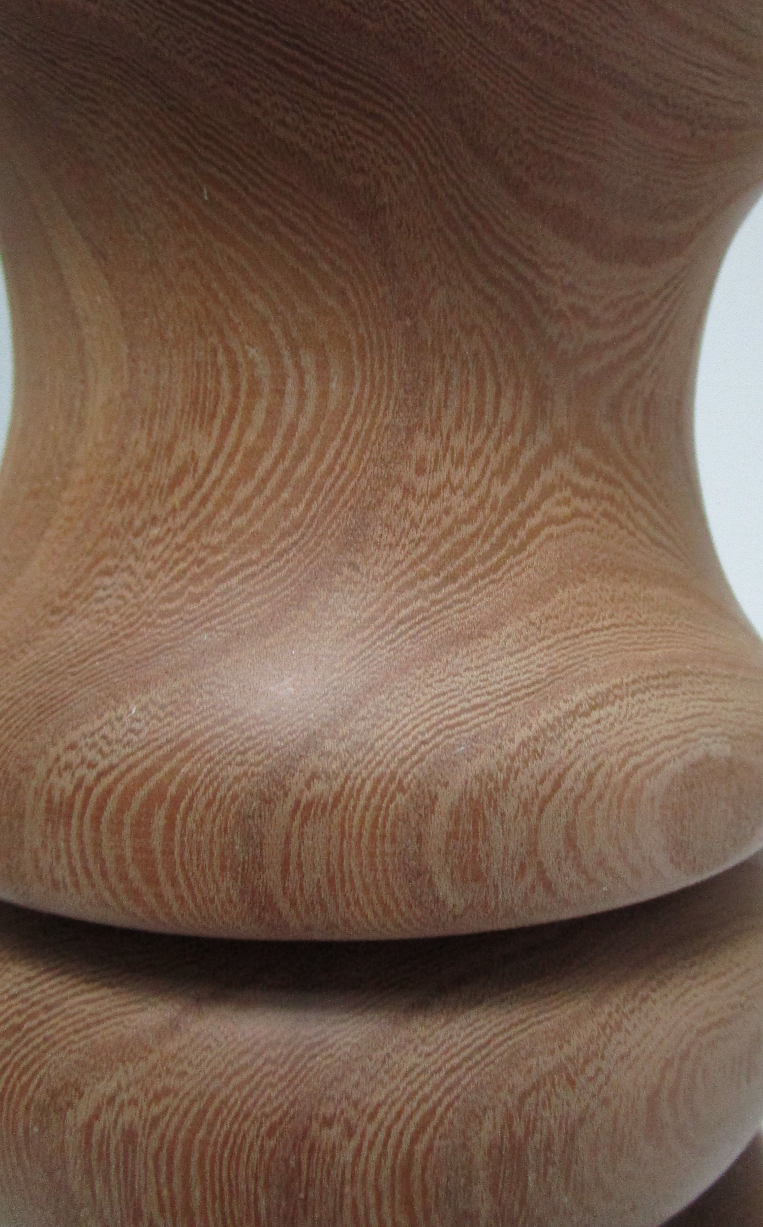 Lamp foot XL solid wood veined turned vintage