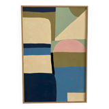 Abstract painting on paper