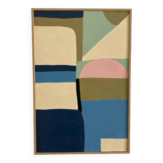 Abstract painting on paper