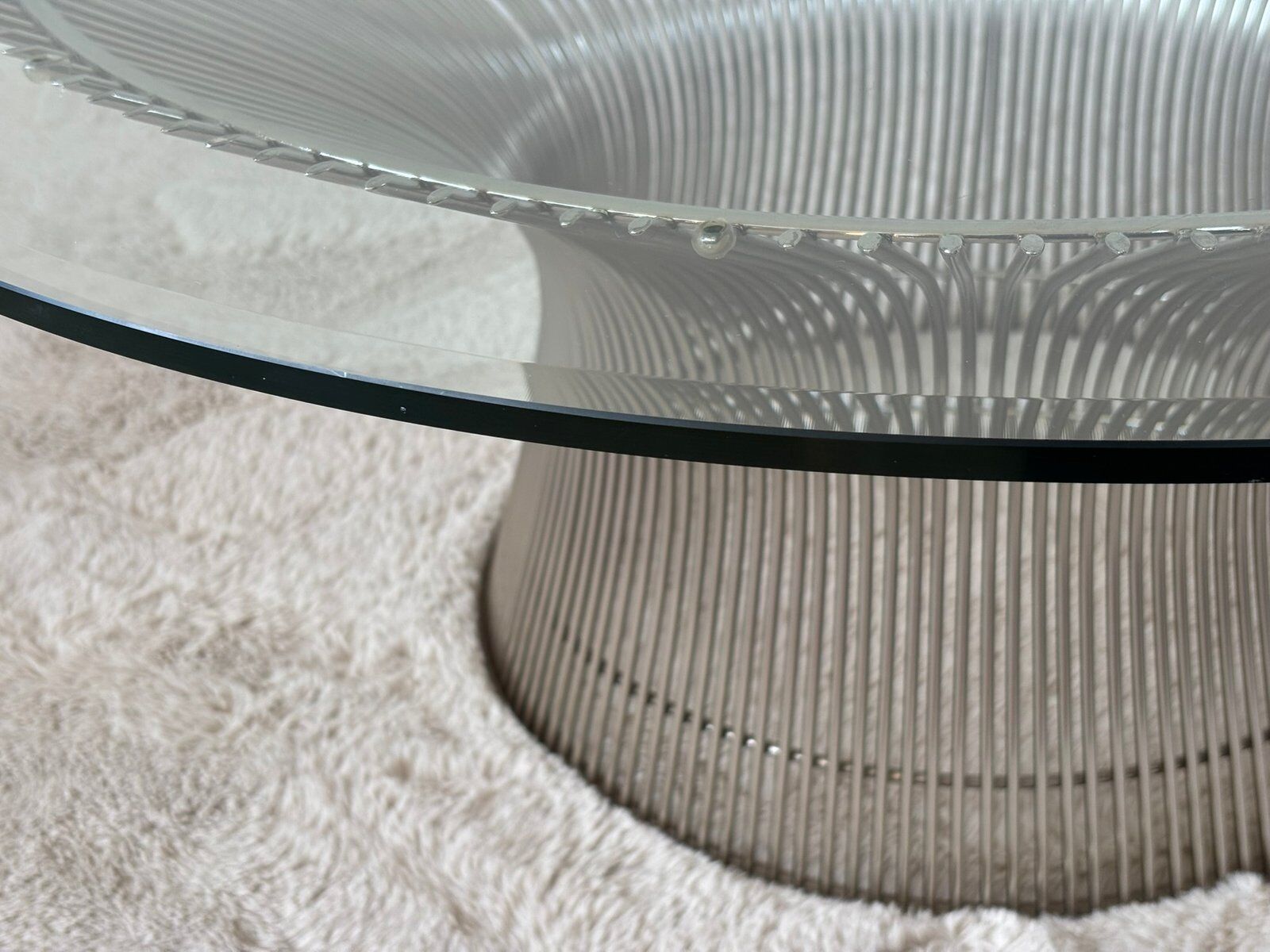 Wire frame coffee table by Warren Platner for Knoll, 1960s