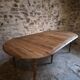 Table à manger extensible vintage en chêne / Table à abattants – 1950s–1970s, France