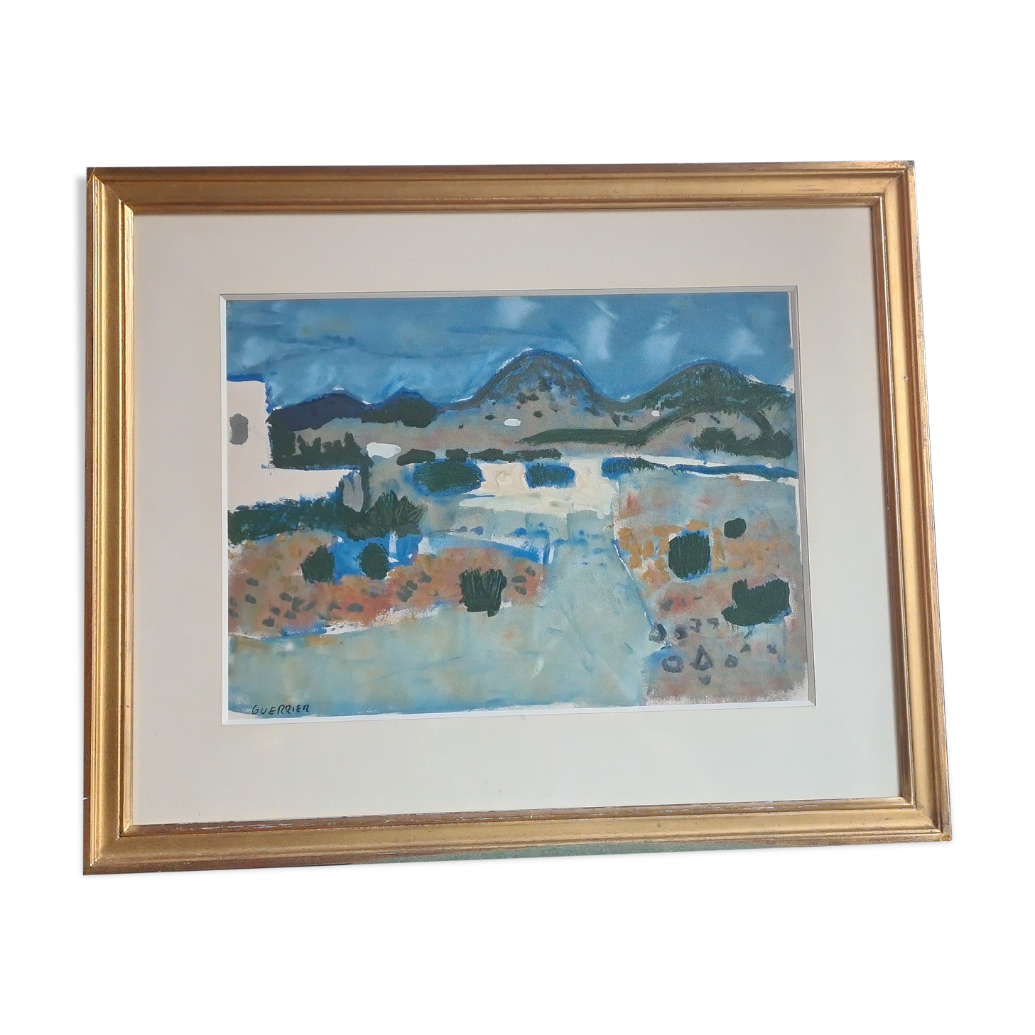 Gouache et aquarelle de Raymond Guerrier (1920-2002)