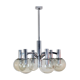 Chrome and glass vintage by Kaiser lights chandelier