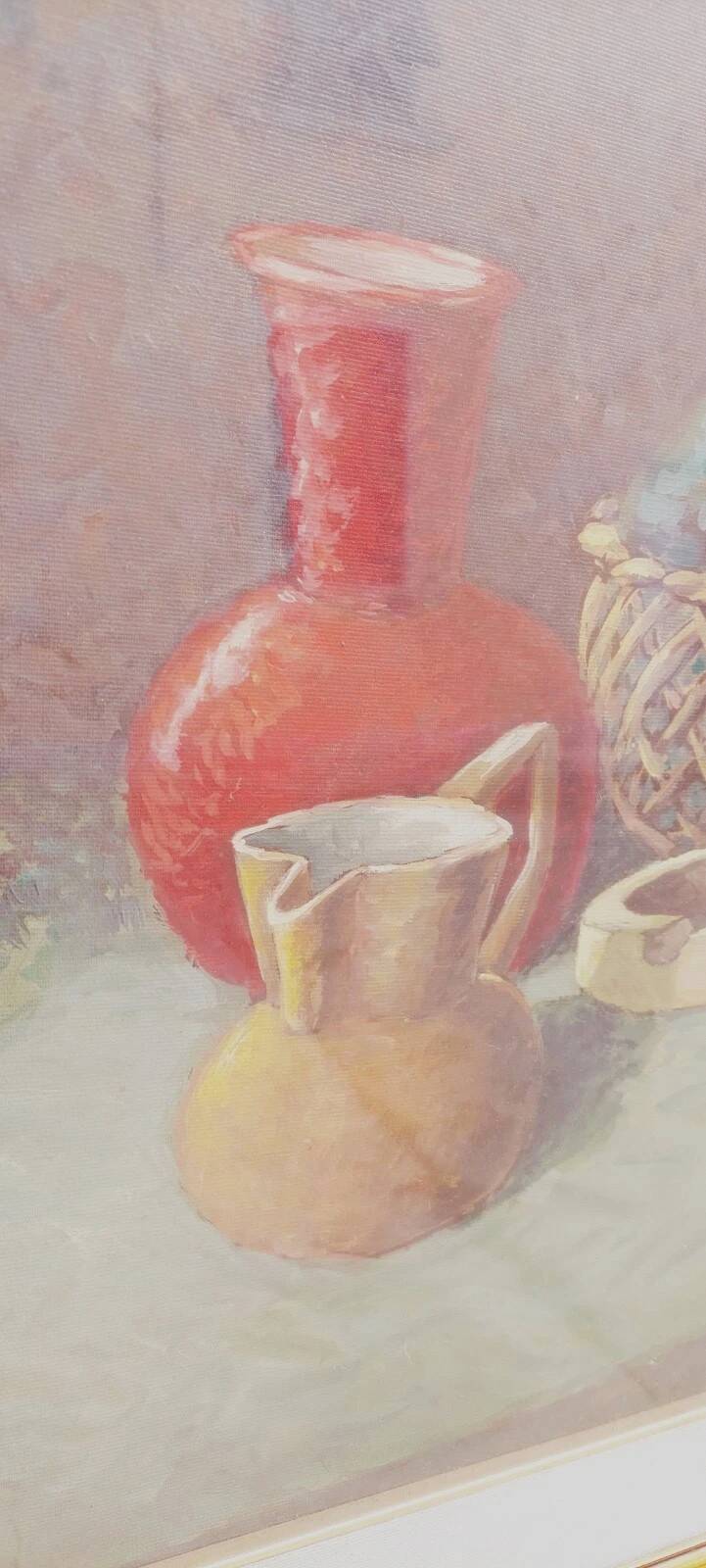 Oil painting on canvas Still life Spartaco Piancastelli 50x70 year