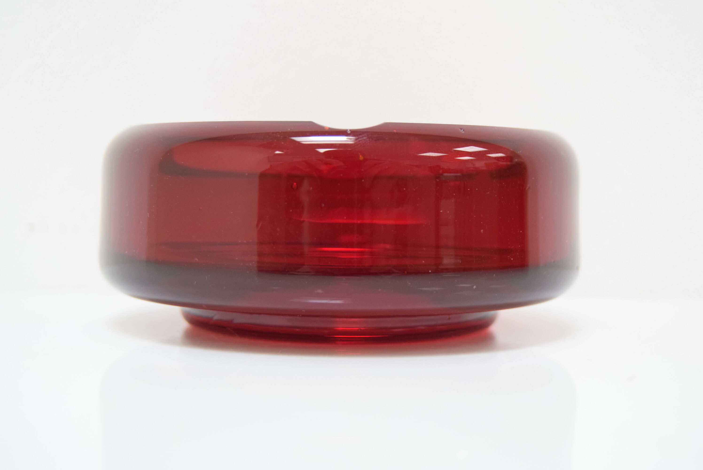 Mid-century Glass Ashtray by Glasswork Novy Bor,1960's.