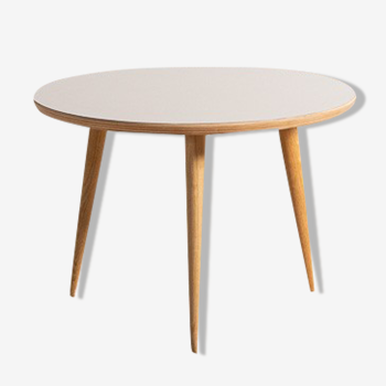 Round coffee table with a grey top (Ø 60cm)