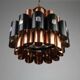 Copper & Black Pendant Lamp by Werner Schou for Coronell Elektro — Denmark, 1960s