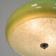 Italian mid-century green glass pendant lamp
