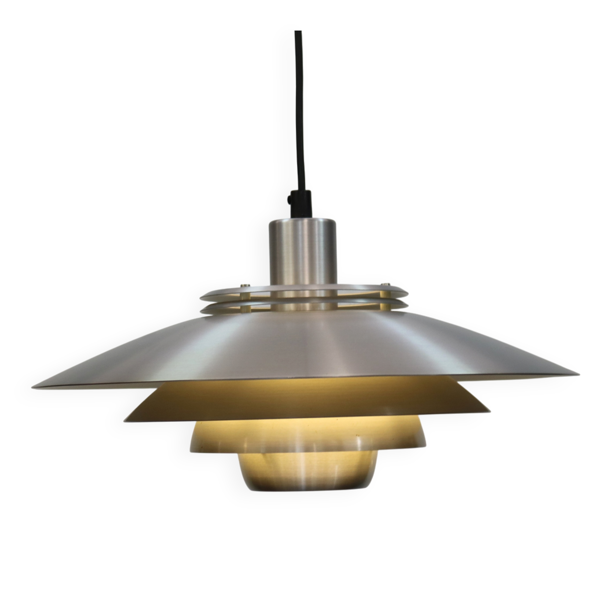 Silver Danish Jeka Metaltryk pendant Lamp - Model Dania 3020