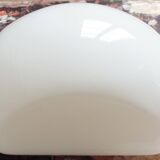 White opaline ceiling light/wall light "milky"