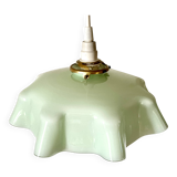 Mint green draped pendant light