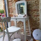 Dressing table and antique chair