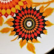 6 70's dessert plates in Winterling Bavaria porcelain