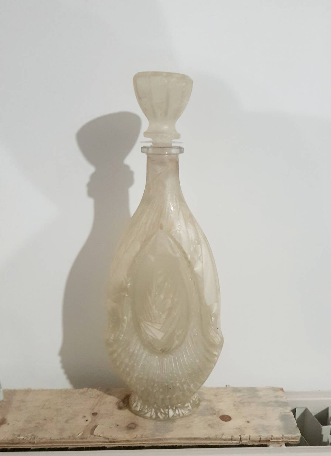 Vintage Italian polished glass carafe
