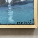 Oil on canvas signed Dimitri