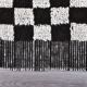 Tapis de couloir marocain à carreaux 69x295 cm