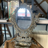Psyche mirror in brass