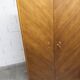 1950s Mid-Century Modern oak wardrobe with 2 doors and 2 drawers.