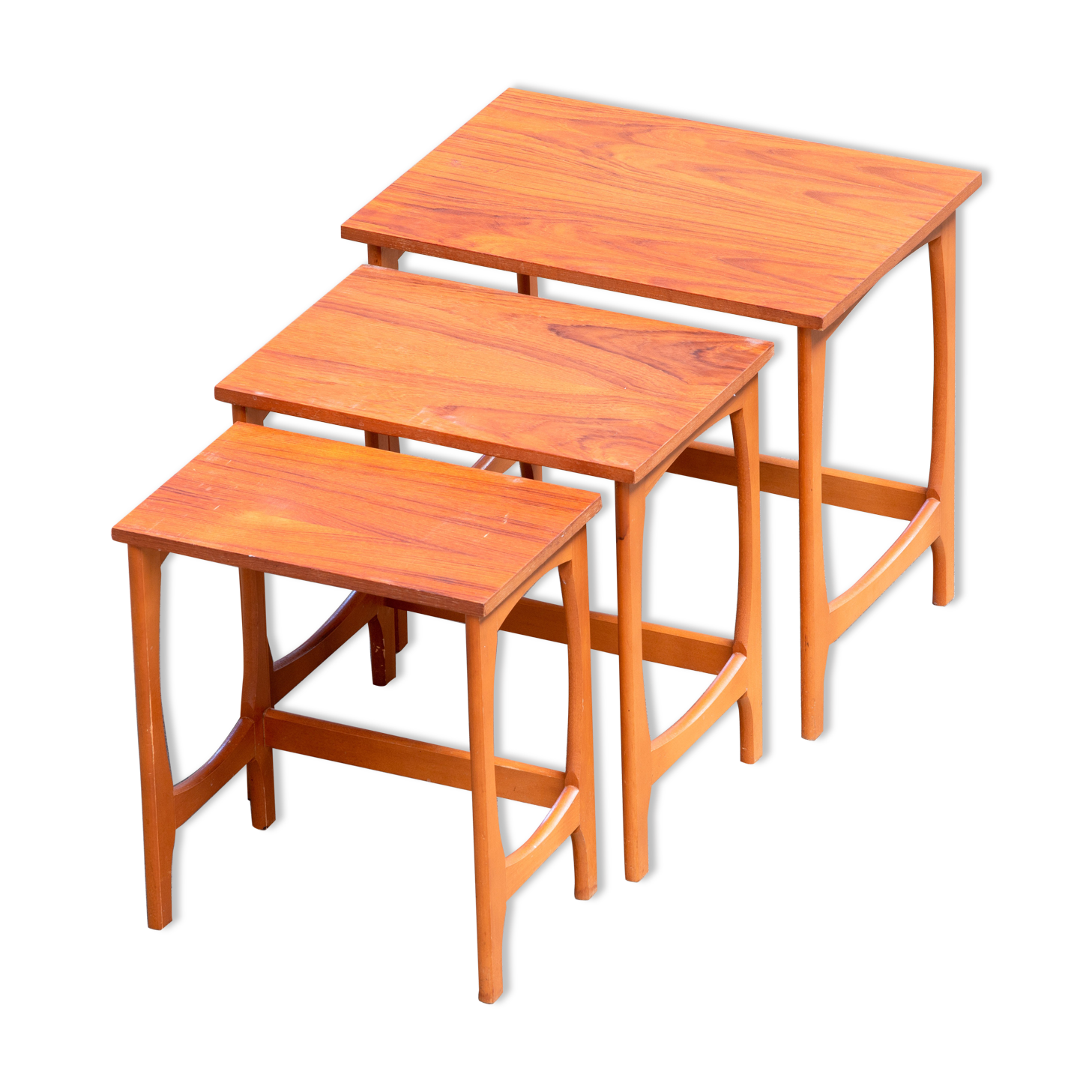 Tables basse gigogne (x3) scandinave vintage 1960