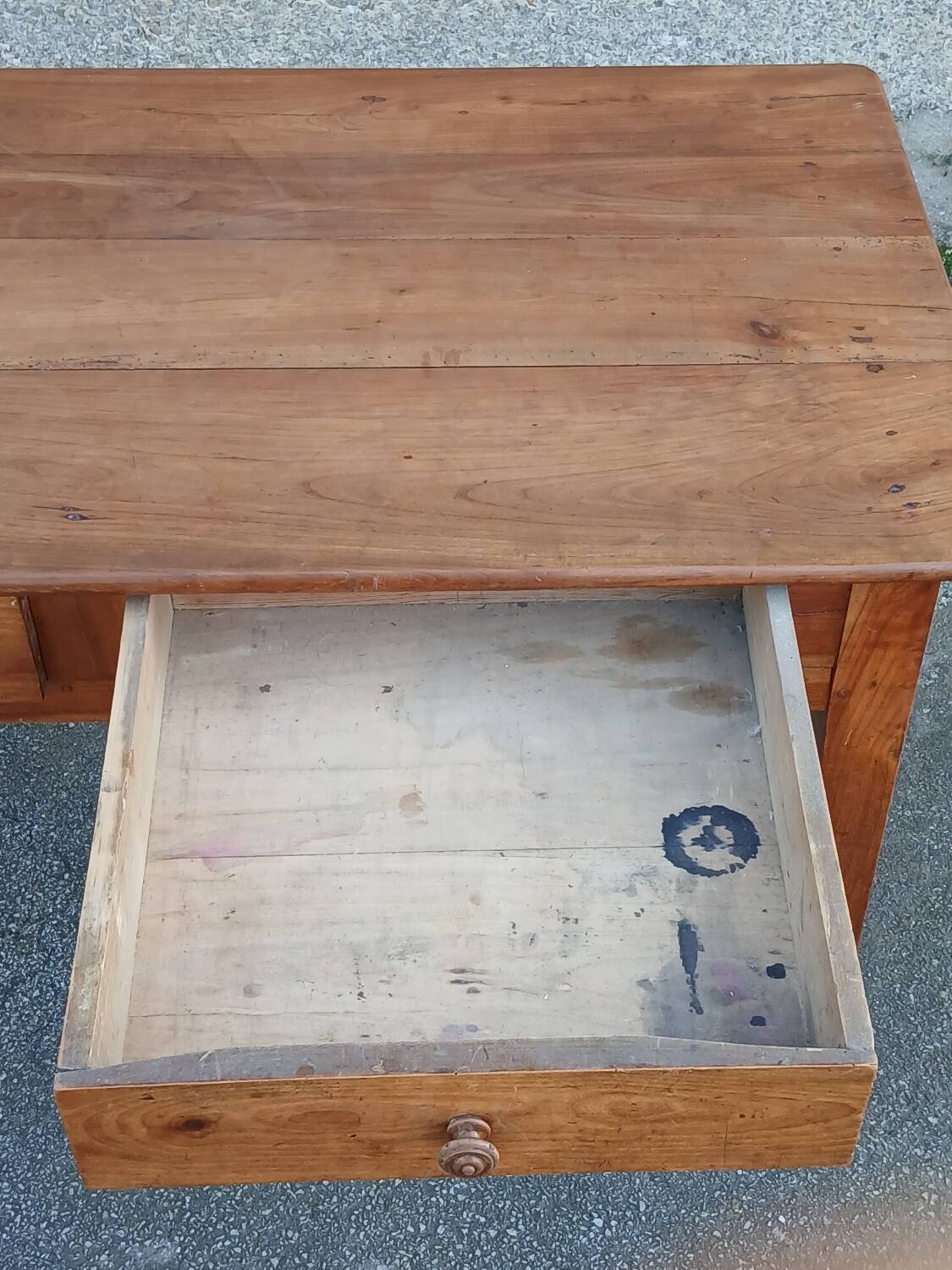 Antique desk in cherry wood