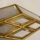 Brass Glass Sconces Set of 2 1970’s