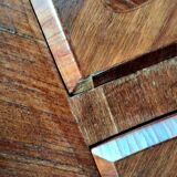 Dresser rag maker style louis xv marquetry marble top