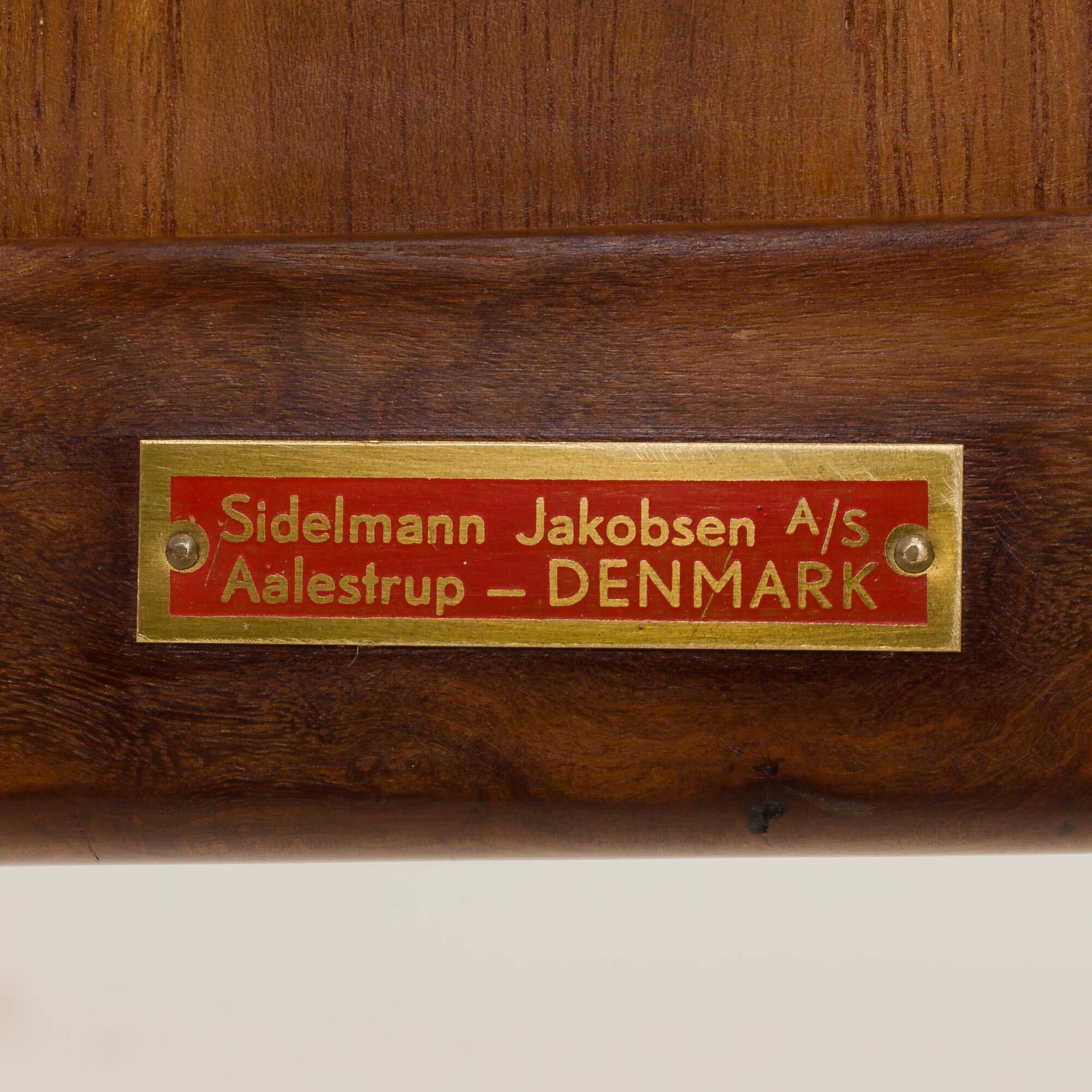 Danish mid century modern teak bed by Sidelmann Jakobsen, 1960s