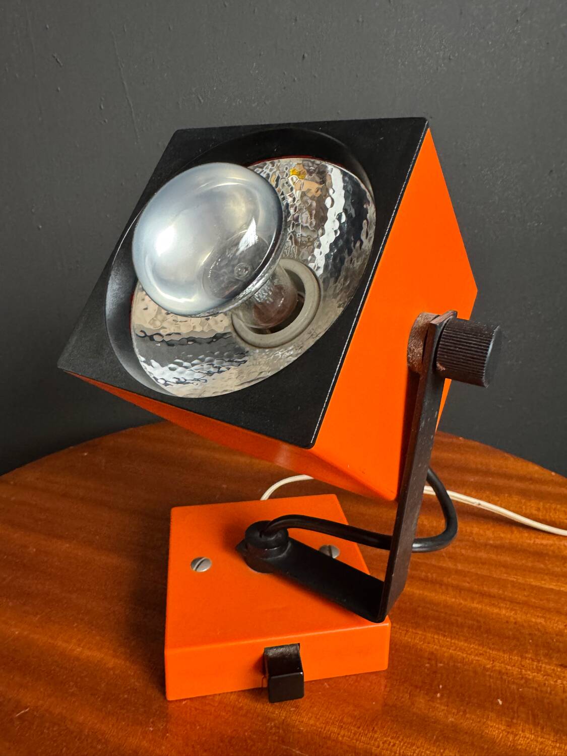 Philips orange wall lamp from the 1970s.