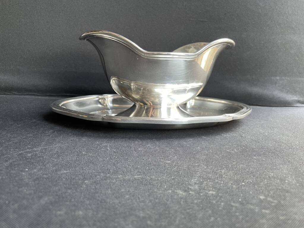 Christofle silver metal sauce boat