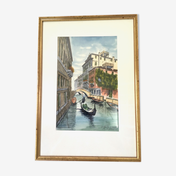 Tableau aquarelle Venise